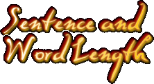 Sentence and Word Length - Statistics